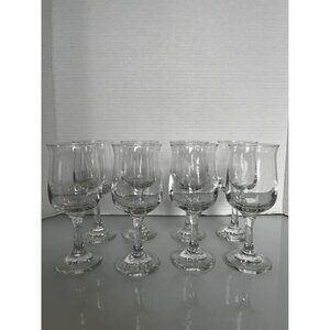 Deadstock Vintage Set of 8 Libbey vin connoisseur wine glasses  8 oz.